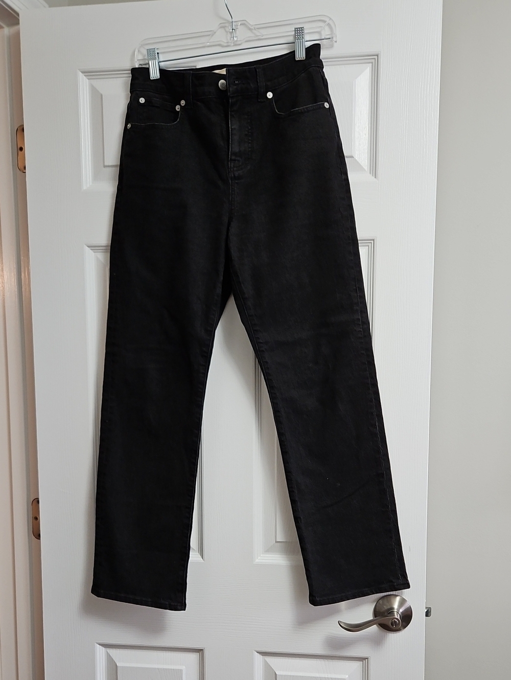 Madewell Women's '90s Straight Black Jeans - Clean Classic Fit